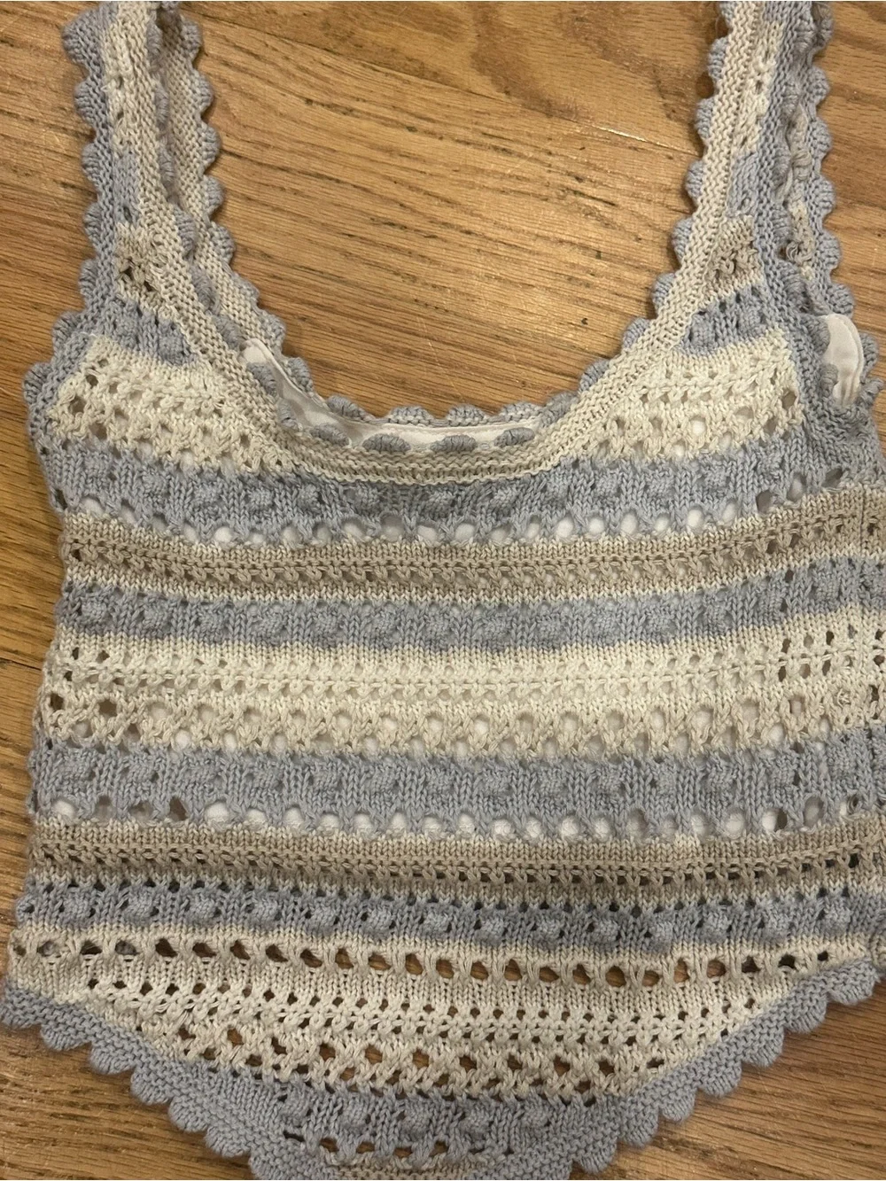 Jessica Simpson XS Crochet Cropped Tank & Maxi Skirt Set